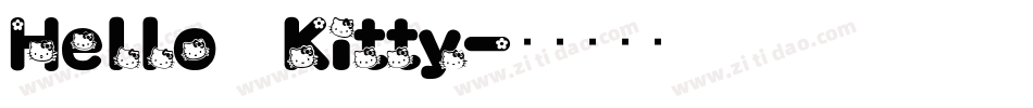 Hello Kitty字体转换
